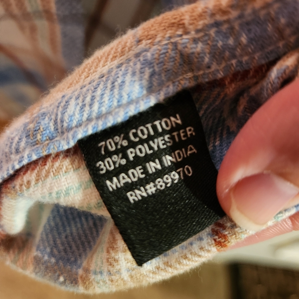 💓 3/$10 Large Men's Button Down Plaid Flannel Shirt - Picture 6 of 8